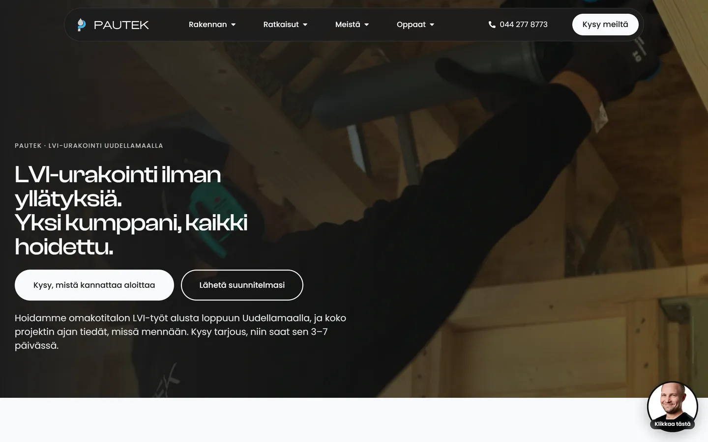 Pautek: valmis näkymä