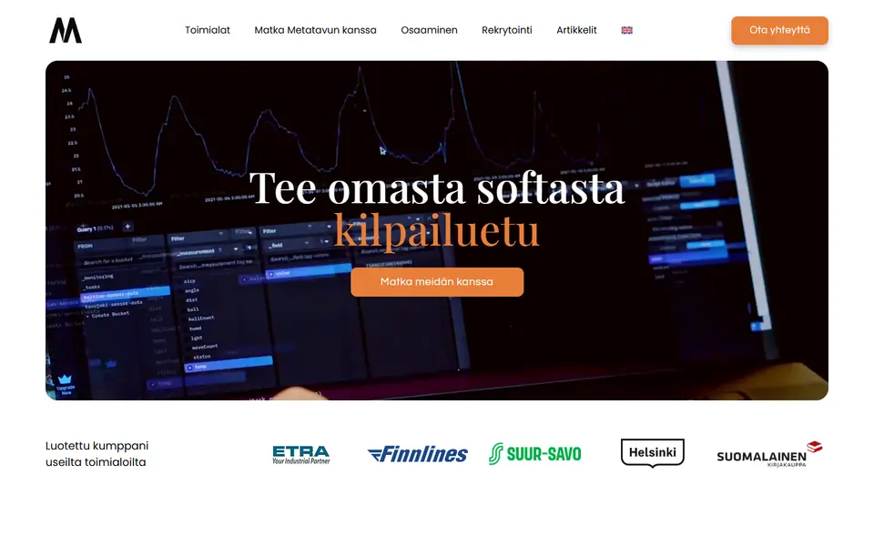 Metatavu: sivuston etusivu
