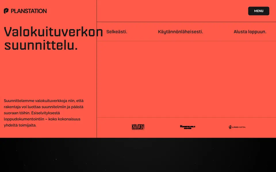 Planstation: sivuston etusivu